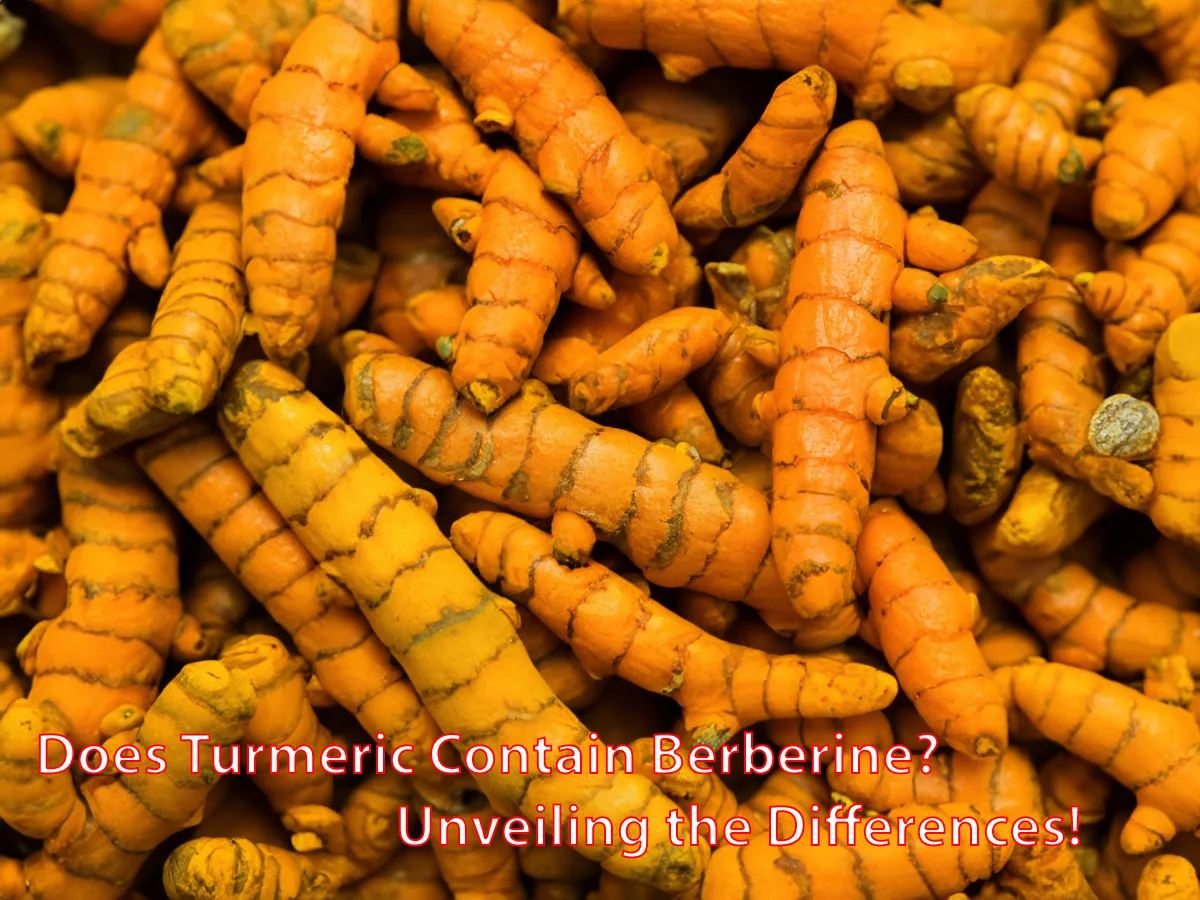Does Turmeric Contain Berberine? Unveiling the Differences!