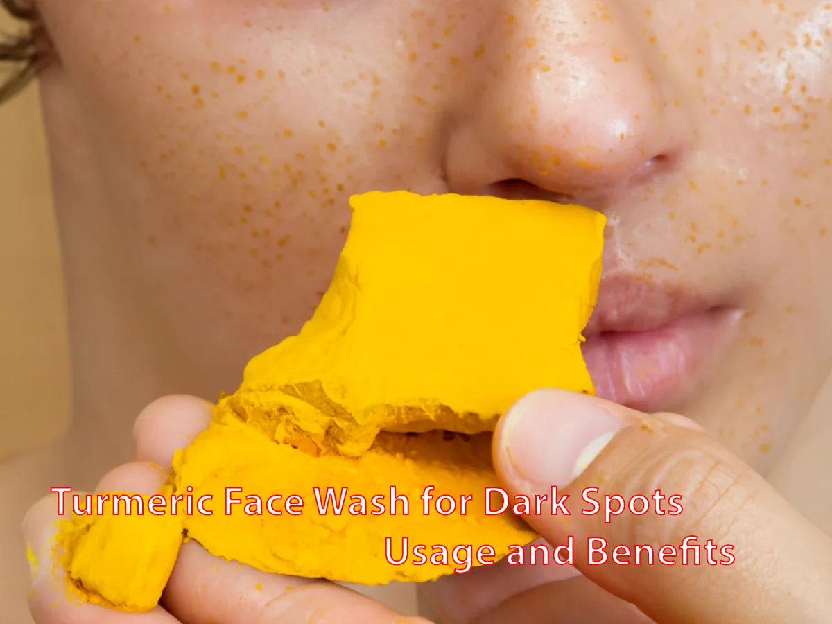 Turmeric Face Wash for Dark Spots - Usage and Benefits