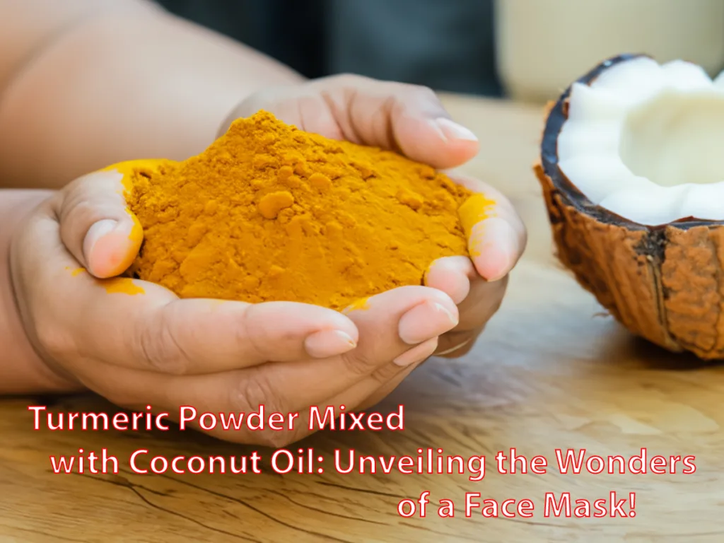 Turmeric Powder Mixed with Coconut Oil: Unveiling the Wonders of a Face Mask!