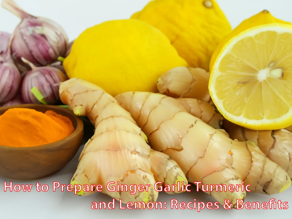How to Prepare Ginger Garlic Turmeric and Lemon: Recipes & Benefits
